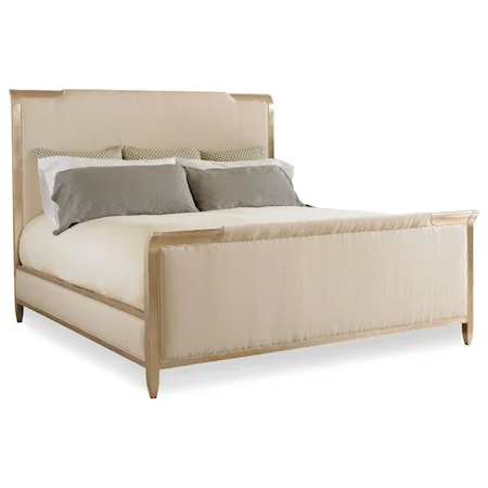 The "Nite in Shining Armor" King Bed with Upholstered Panels